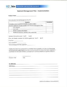 NMP-Impl Checklist
