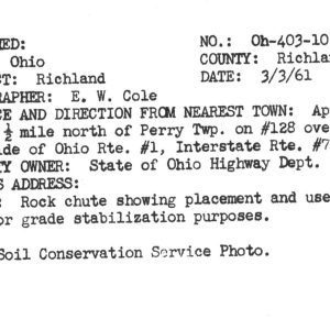 03-03-1961 Rock Chute showing placement and use of rock for grade stabilization purposes-0002