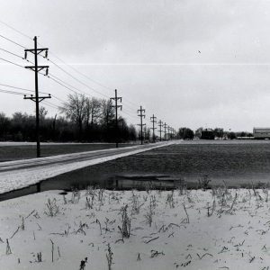 03-10-1964 Spring flood Marsh Run-looking S. to Roscoe Major farm on Kuhn Road #2-website