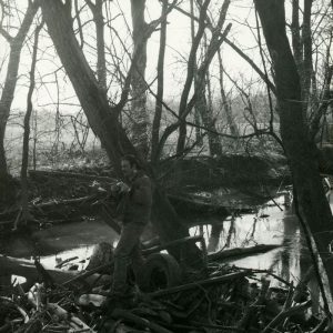 03-87 Medium sized logjam with debris & sediment in channel-website