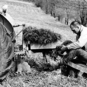 04-13-1969 John Rinehart is shown as he completes a 4,000 tree job on his Jefferson Township farm-website