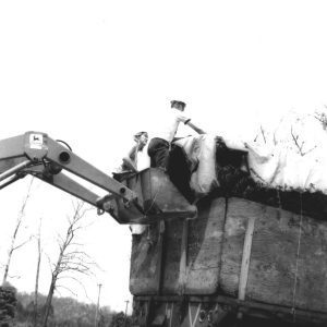 05-16-1974 Wade and Gatton tarping down trees for transport