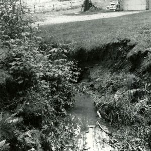 06-16-1981 Front yard erosion caused by severe rainstorm. Springfield Twp-website
