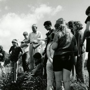 07-02-1971 Robert Mills teaching ecology class at 4-H camp-website