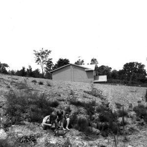 07-15-1975 425 Millsboro Rd Sec 31 Springfield Twp Angie & Leesa Bigelow on eroded yard cleared for construction #1-website