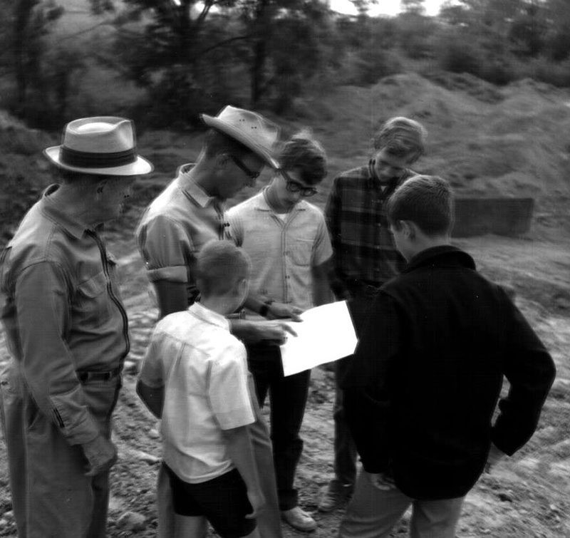 August 16, 1967. Dean Swigart and 4H Club
 at the V. Flaugher Farm
Photo ID#: E40