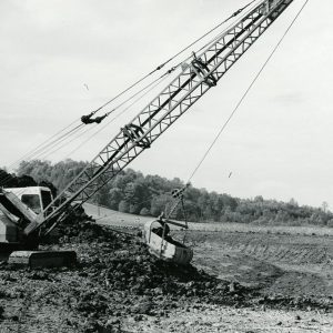 10-08-1970 Frank using Jim Reider outfit constructing a pond at Tod Brokaw Farm south of Butler-website