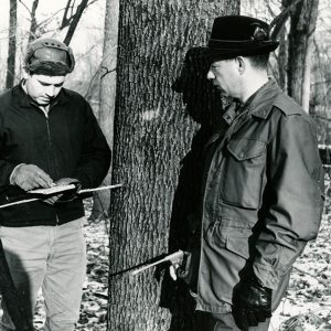 12-16-1966 Jack Basinger, ODF & Willis Snyder-B.S.A.-measurement of growth rate & tally of timber harvest-website