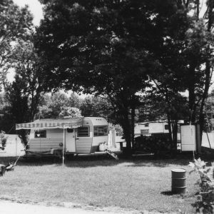 Camping trailors in a campground .Photo by Robert Mills