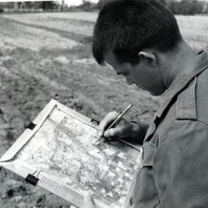 Larry Milliron,SCS Soil Scientist. Soil Survery Mapping. West of Olivesburg 2 miles-0001
