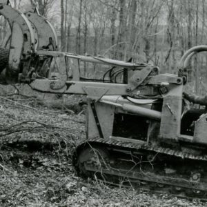 Log Being Hauled (photo by Robert Mills)
