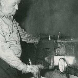 Making Maple Syrup-Checking a gauge (photo by Robert Mills)–010
