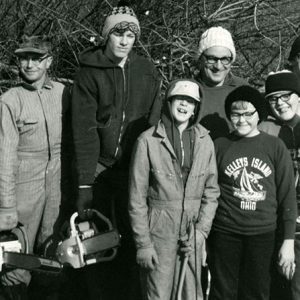 Pictured are the scout and 4-H youth at work at the Rural Life Center timber day-website
