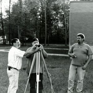 Tim Brandt Instructing How to Land Survey to NCTC Students#1-website