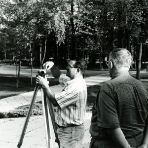 Tim Brandt at OSU teaching students how to survey-website