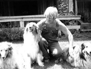 Unknown Man with Dogs