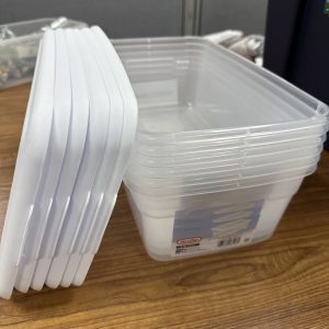 Clear Plastic Tubs