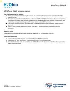 H2Ohio- WLEB VNMP-CNMP Impl.- Work Plan- 3.3.25