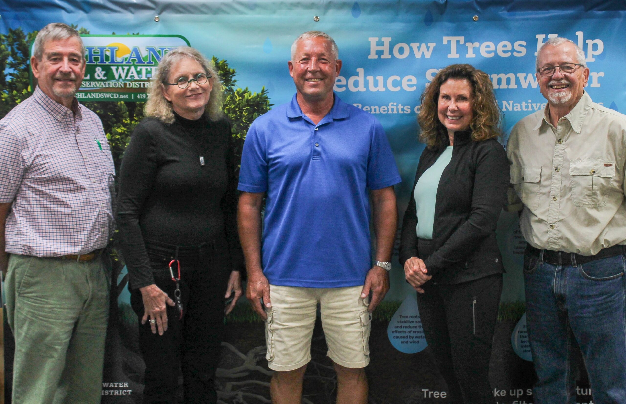 L to R Greg Timberlake, Jean McClintock, Brian Alt, Pam McKown, Leonard Fox current board supervisors