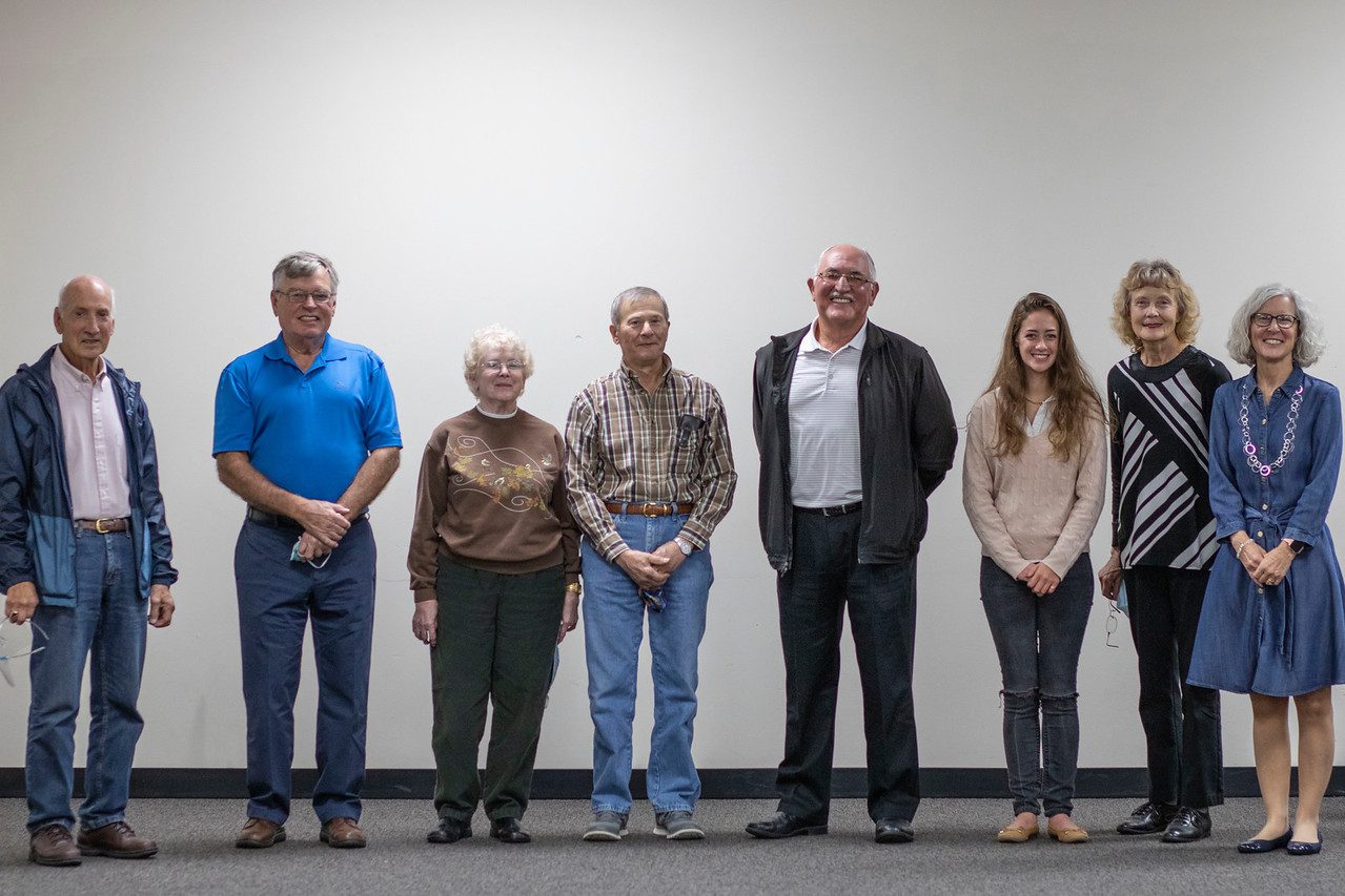 Volunteers with Theresa
