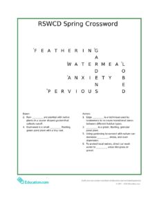 Spring 26 Crossword Answers