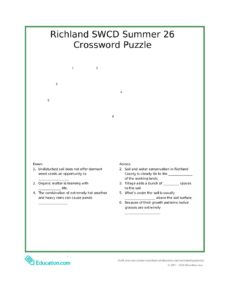Summer 26 Crossword Puzzle