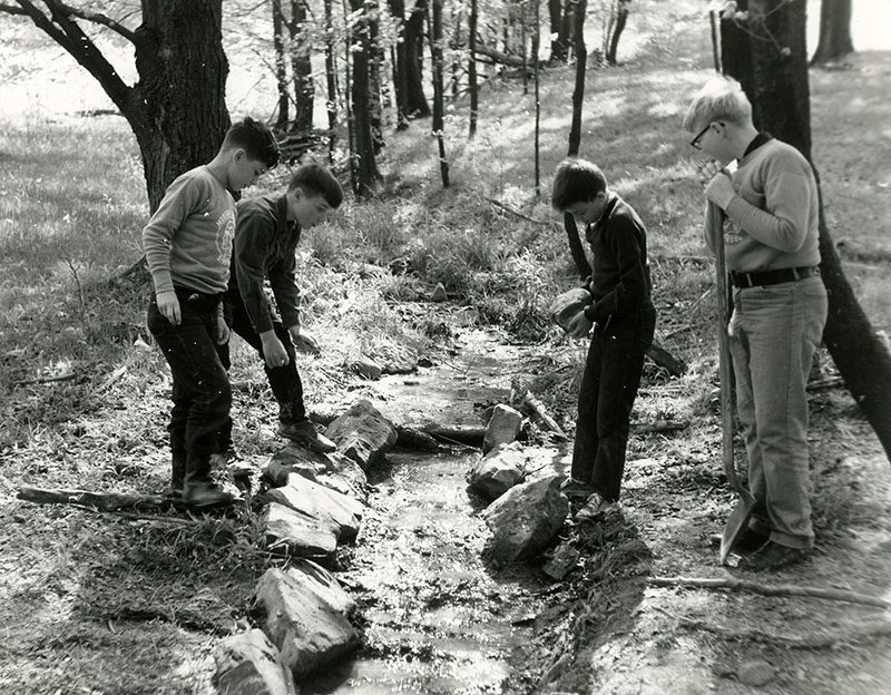 Working on a drainage ditch
Photo ID#: Y237