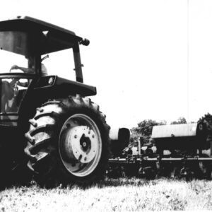 1970s. No-till corn planting.