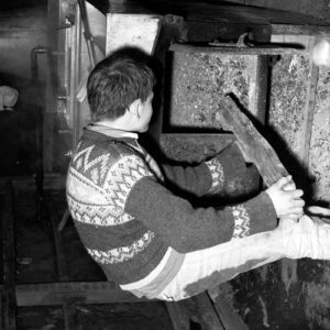 March 9, 1968 Gregg Benson at Harry Benson maple sugar camp