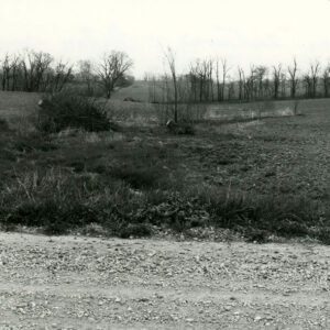 April 1980 Owens Farm before the construction of a developed waterway on Needham Road