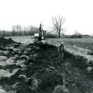 April 30, 1975. Don Shawk seeding.