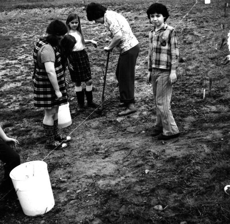 May 1, 1975
St. Mary's Elementary School seedling planting
Photo ID#: E69