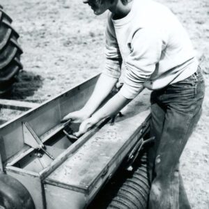 May 6, 1976. Kelley Kyler at C. Fernyak Farm. Birdfoot seeding