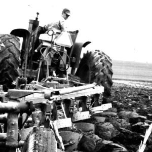 May 14, 1973. Emery Grauer near Ganges plowing for corn