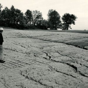 May 15, 1957 Farm in Auburn Township of Crawford County showing erosion in the spring. The land was worked down for beans