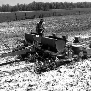 May 16, 1963 Unidentified individual operating a corn planter