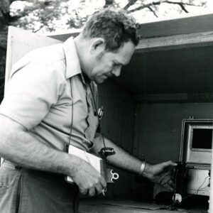 June 7, 1973. Texter Hicks checks the Clear Fork at Butler on 95 US Geological Survey Website