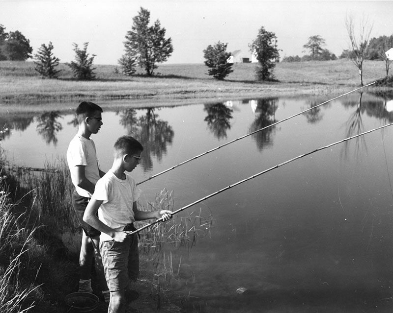 June 8, 1963
Tom and David Mills at the Rural Life Center Farm
Photo ID#: PL93