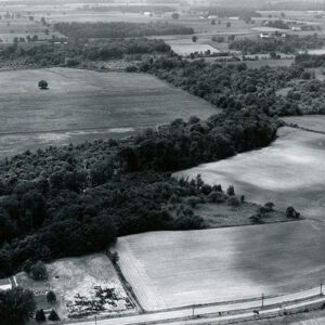 June 28, 1962 Marsh Run Channel Through the Lebanon Stock Farm in Left Foreground. Orva Dawson’s Farm in Upper Central