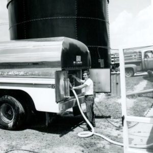 June 28, 1971. Ken Ernst of Foste Reynolds Farm, Jeff Ramsey