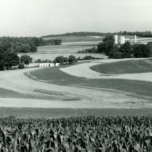 July 15, 1972. Contour strip farming on Richard Forbes’ Farm. Worthington Township