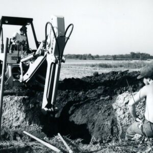July 28, 1976 Rick Gosser Installing Drainage Tile