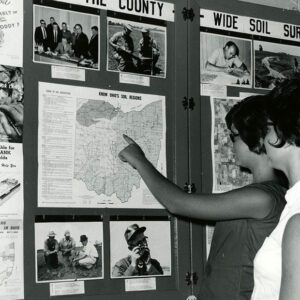 08/06/1968 Richland SWCD County Fair Exhibit. Joyce and Shelia Rader of the Delvin Rader Family