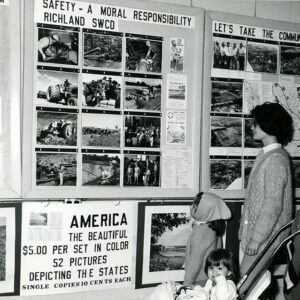 08/12/1966 Richland County Fair Exhibit. Mr. and Mrs. Larry Gatton with children Darla and baby Gatton