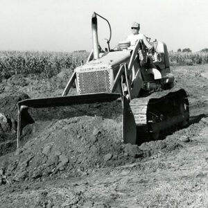 August 27, 1975 Blake Kirsch Constructing a Grass Waterway Outlet Into Rip Rap at Kenneth Beck Farm