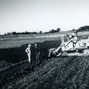 August 30, 1975 Owen Galloway Farm with Dean Swigart and Blake Kirsch Installing a Grassed Waterway