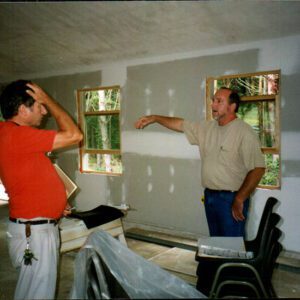 09/1996 Ron Reed and Dave Webster at Environmental Center new building contruction