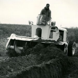 December 16, 1965 Ed Allgire, Tile Drainage Contractor, Covering Ditches at the Mrs. Nina Reed Farm