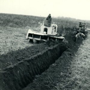 December 16, 1965 Equipment Digging and Filling a Farm Ditch