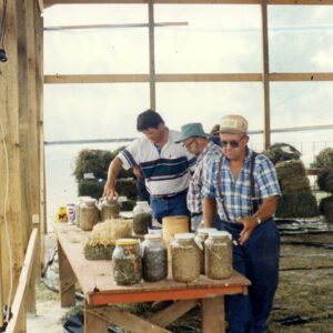 Hay Show Judging. John Hildreth, Don Meyers, & Kenny Ernst